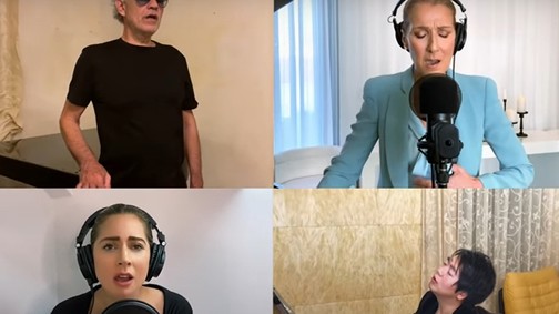 Ez gyönyörű! A legnagyobb sztárok adták elő közösen a The Prayer című dalt