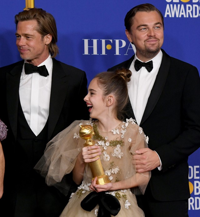 Julia Butters Brad Pitt-tel és Leonardo DiCaprióval