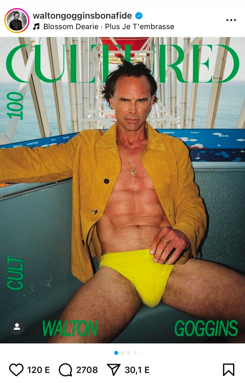 Walton Goggins fiatalokat meghazudtoló magabiztossággal pózolt legutóbbi címlapján