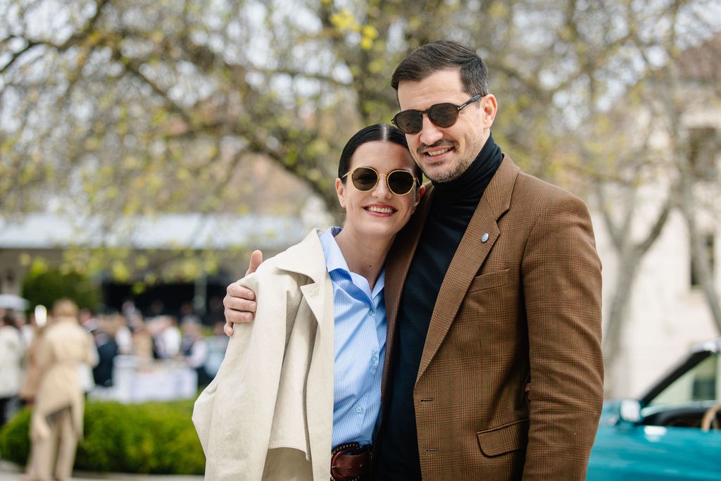 Szentesi Éva párjával érkezett a megnyitóra