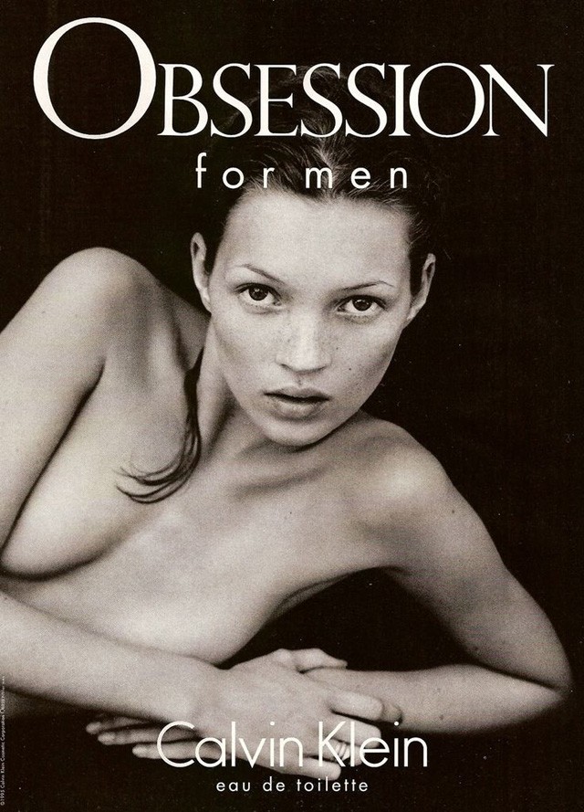Kate Moss a Calvin Klein modelljeként 1993-ban