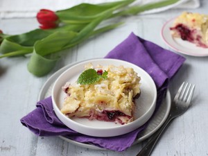 Kicsit bizarr, de annál finomabb a gyümölcsös rakott tészta