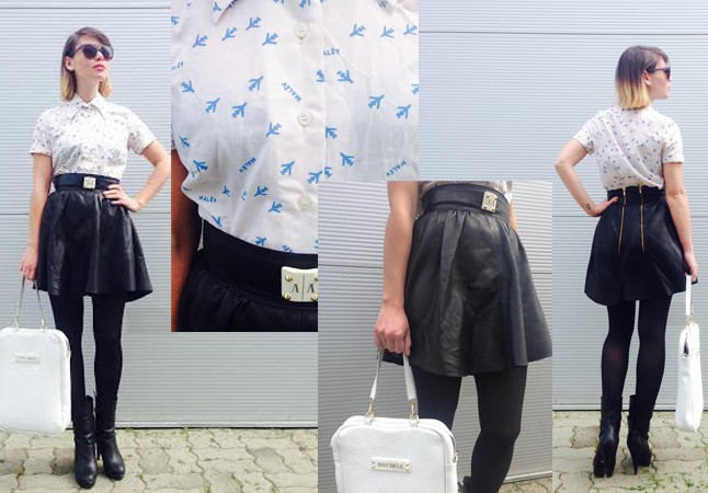 Malév blúzban a dizájner!