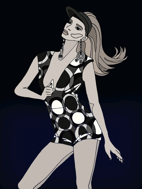 Divatkifestő, Glamour, Vogue, kifestő, színezés, gif, divatfotó, divatszerkesztő, Pintér Judit, Kökény Nikoletta, photoshop, divat