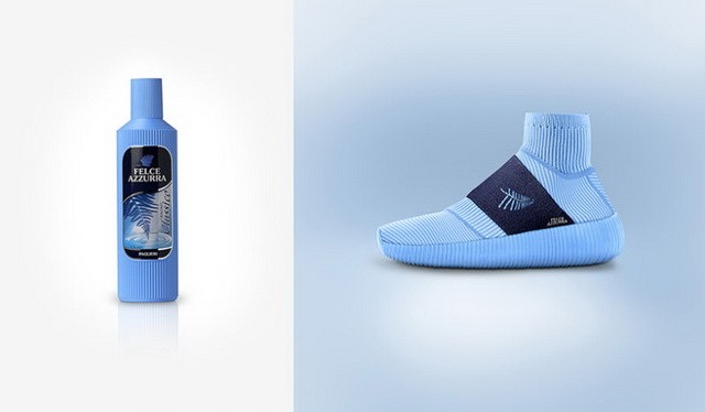 Cipőpaszta és műfogsorragasztó-inspirálta cipők az olasz művész munkájában