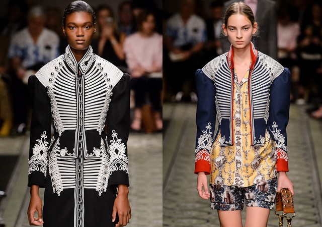 Huszárdivat a Burberry kifutóján