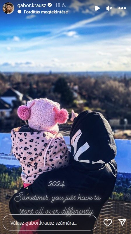 Krausz Gábor fotója sok mindent elárul az idei terveiről