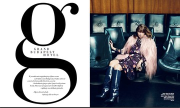 Gyönyörű divatanyagban a magyar topmodell, Nagy Andy