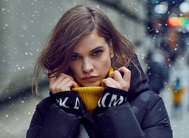 Palvin Barbara a Mackage kampányában