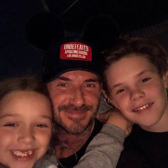 David Beckham családi szelfije