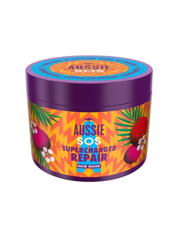 Supercharged Repair hajmaszk AUSSIE 3899 Ft/450 ml (8,66 Ft/1 ml), a Rossmann üzleteiben és online, a Glamour Summer Week kuponnal, 25% kedvezménnyel 2924,25 Ft