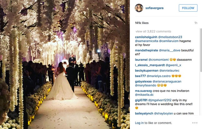Sofía Vergara és Joe Manganiello meseszép esküvője
