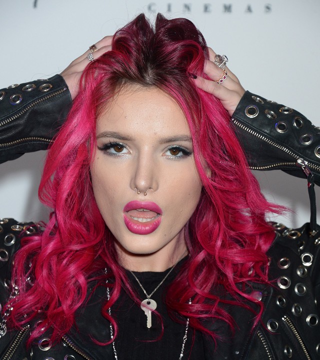 Bella Thorne pink haj