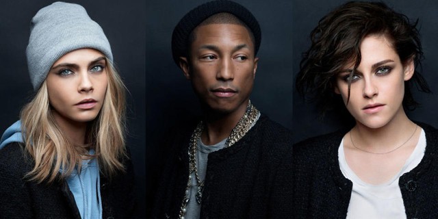 Cara Delevingne, Pharrell Williams, Kristen Stewart Chanel