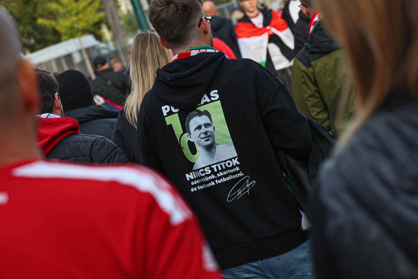 Magyar szurkolók vonulása / Fotó: Fuszek Gábor