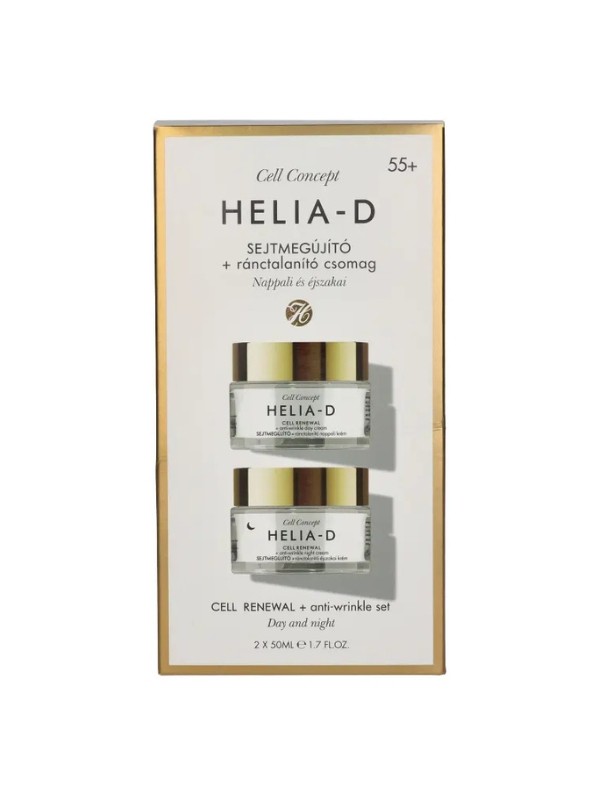Cell Concept sejtmegújító + ránctalanító csomag HELIA-D 7899 Ft a Rossmann üzleteiben és online, GLAMOUR kuponnal, 25% kedvezménnyel 5924 Ft 