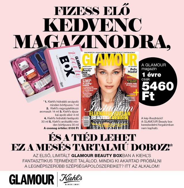 kiehls, glamour, shoppingparti, glamour szeptember, kedvezmény, westend, szépségápolás