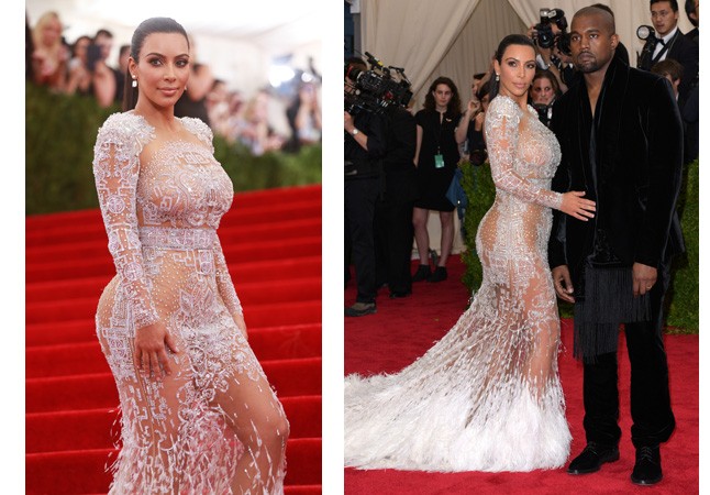 Sajnos, túl könnyen bántják Kim Kardashiant, de ezt a szettet mi sem tudjuk megvédeni, mintha a néhai NDK súlylökő-válogatottját rajtakapták volna egy pásztorórán és csak a függöny lett volna kéznél, amivel takarhatja magát