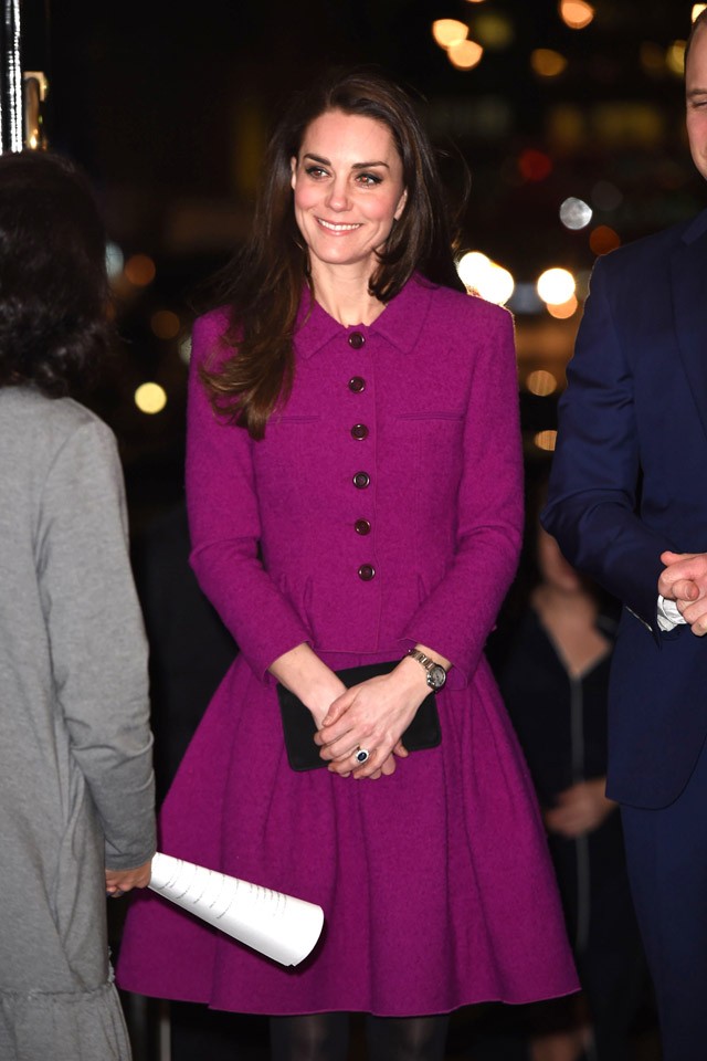 Kate Middleton lila kabát