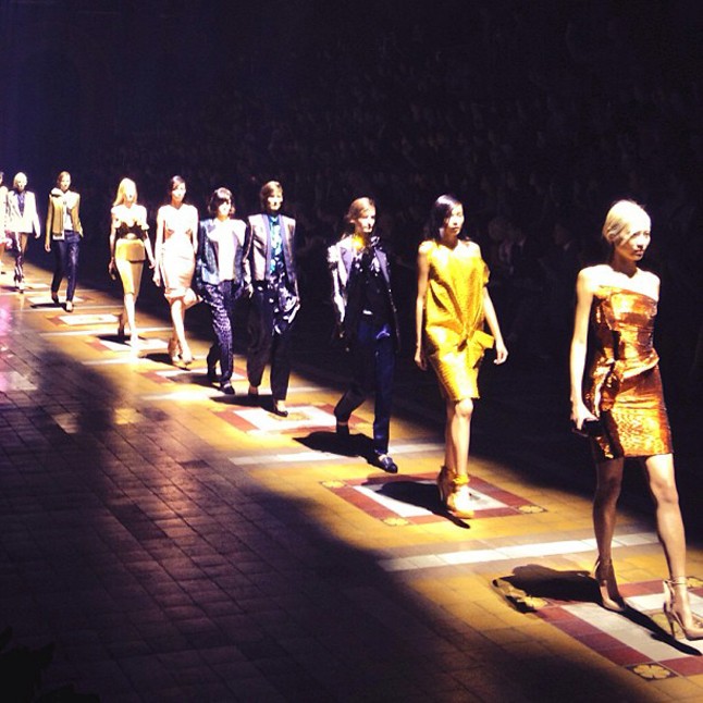 A Lanvin számára Alber Elbaz igazán glamúros kollekciót tervezett.