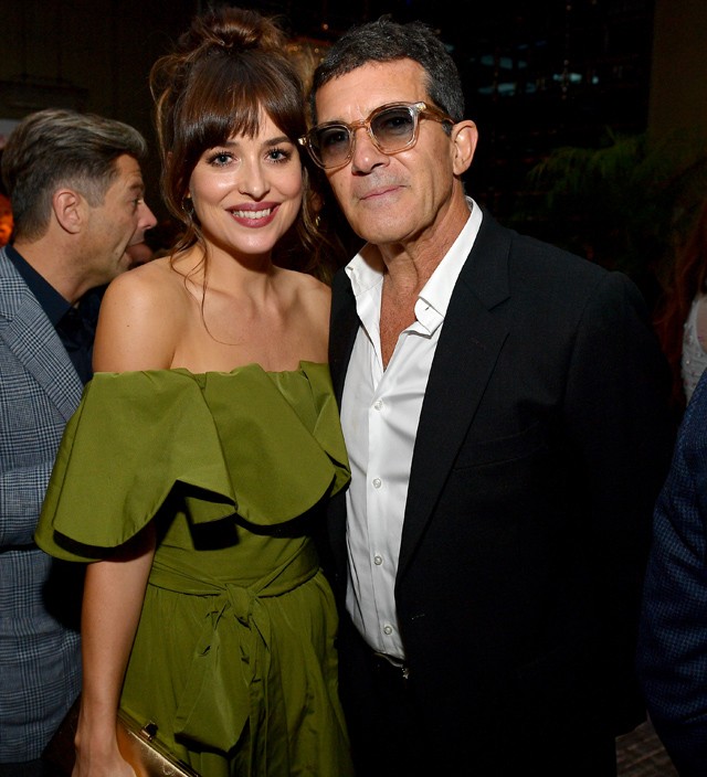 Antonio Banderas és Dakota Johnson