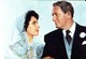 Elizabeth Taylor és Spencer Tracy az Apa lánya (1950) című film promóciós fotóján. Taylor ebben a szerepben már egy érett menyasszonyt alakított, miközben a valóságban épp első házassága széthullásával küzdött.