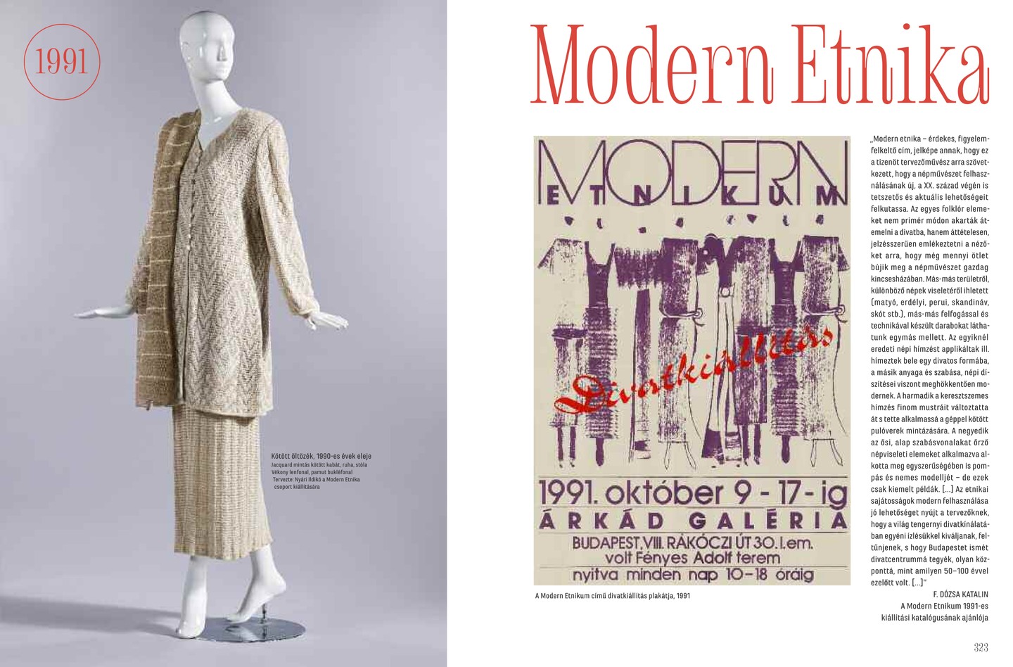 A Divat és város című könyv oldalpárja