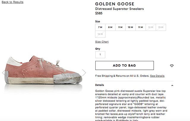 tornacipő, használt tornacipő, golden goose, barneys, luxusáruház, cipő, sneaker