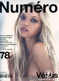 Gemma Ward 3 éve a Numéro címlapján.