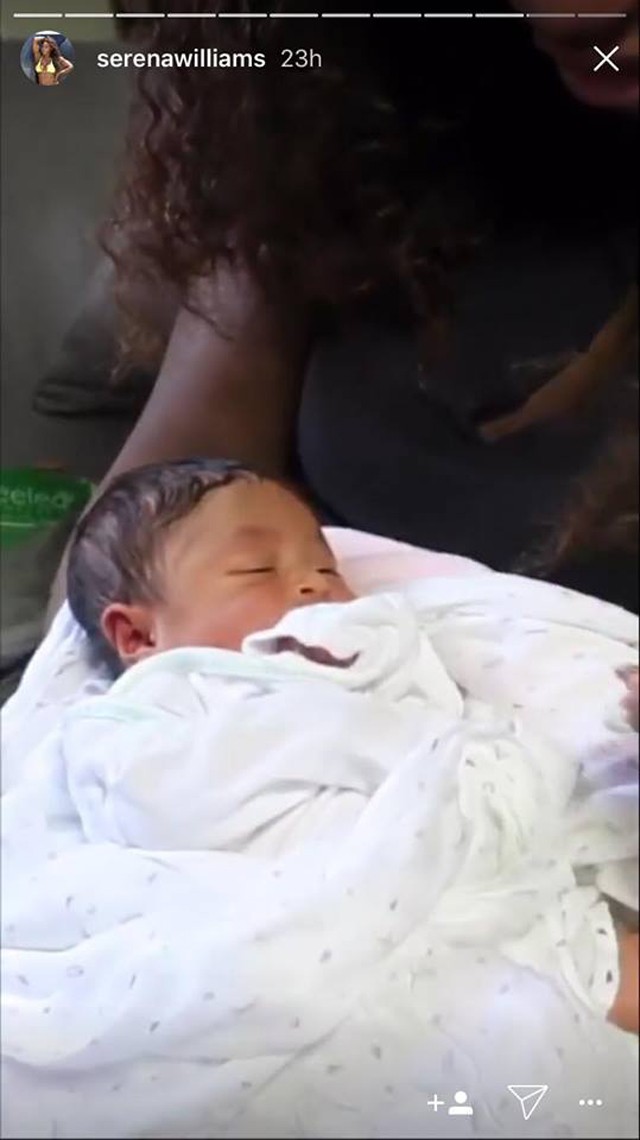 Már tudjuk Serena Williams babájának nevét!