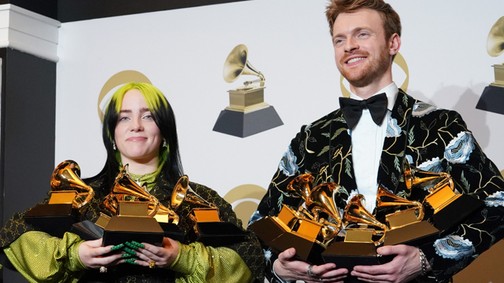 Billie Eilish és testvére annyi díjat kaptak a Grammy-n, hogy nem tudják majd hova tenni