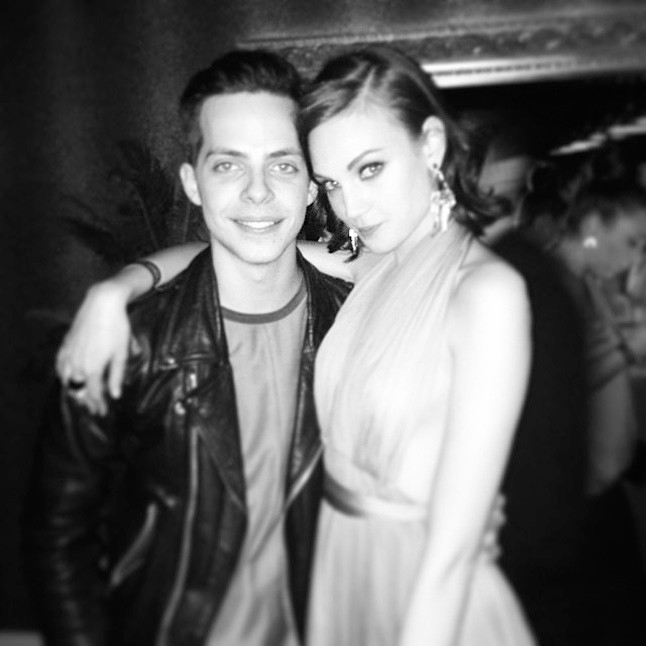 Szomorkodásnak nyoma sem volt! Éder Krisztián kedvenc modelljével, Nagy Andyval.