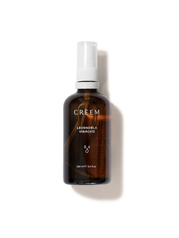 A Créem levendula virágvíz nyugtatja és tisztítja a bőrt, valamint lég- és textilfrissítőként is alkalmazható. Rovarriasztó hatása miatt tökéletes kiegészítője otthonunknak. Mivel gyógyszerkönyvi levendulaolajból készül, minimális mennyiségű illóolajat is tartalmaz. – Levendula virágvíz CRÉEM 2050 Ft/100 ml (20,5 Ft/1 ml)