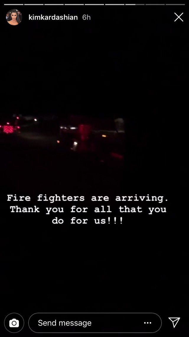 Kanye West és Kim Kardashian villájánál magántűzoltók oltották el a lángokat