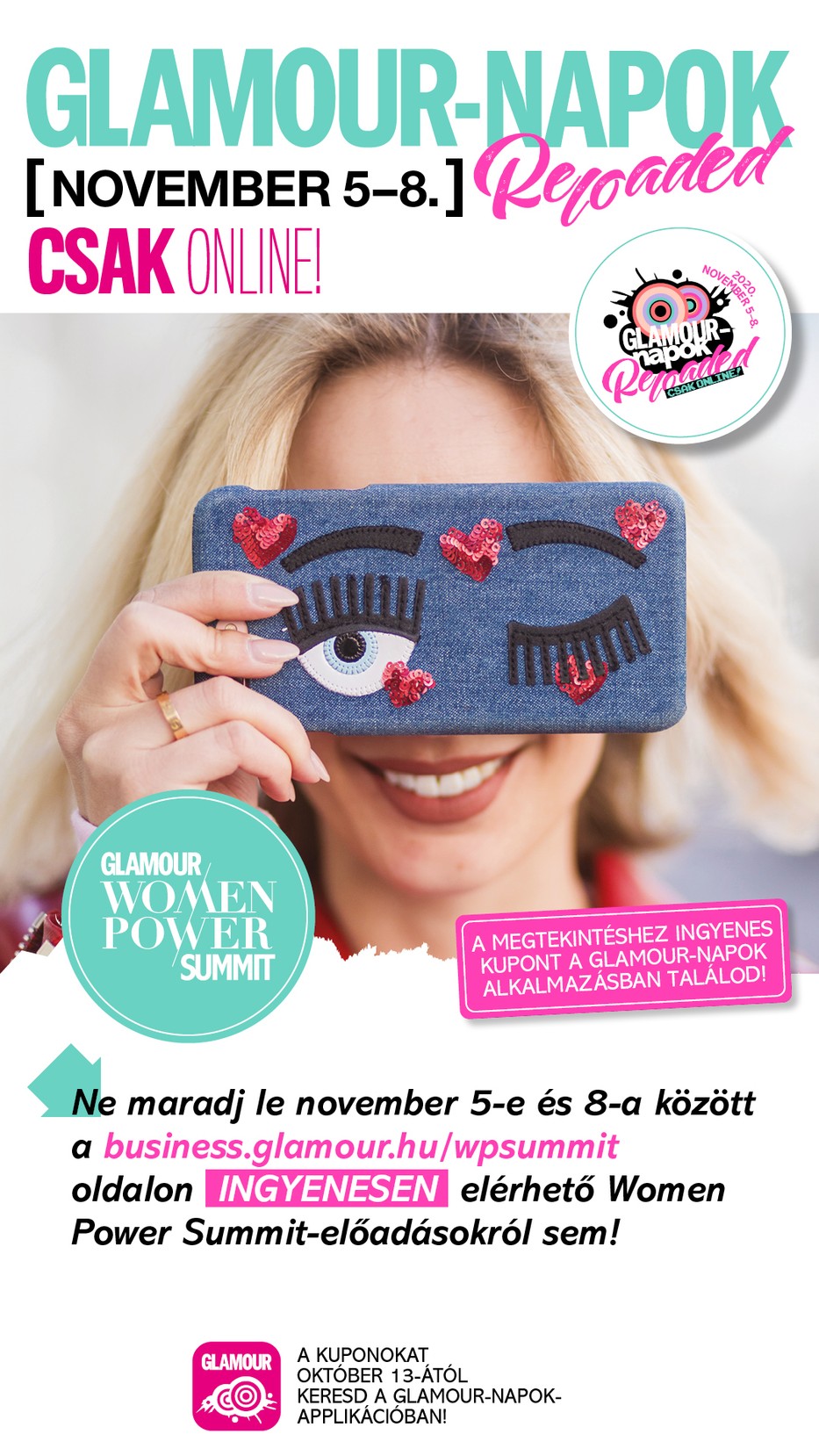 Ingyenes online konferencia a GLAMOUR-napok Reloaded alatt