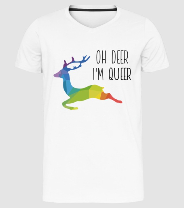 Férfi prémium slim-fit V-nyakú póló 6595 Ft