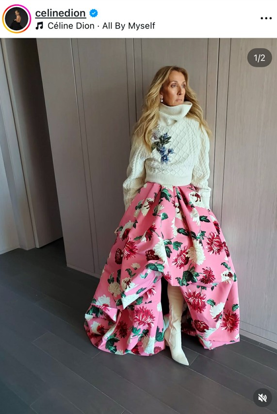 Céline Dion egyszerűen lenyűgözően néz ki ebben a ruhakölteményben