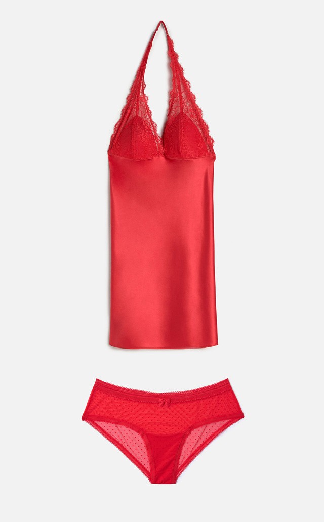 Selyemkombiné és bugyi OYSHO 9995 Ft és 2495 Ft