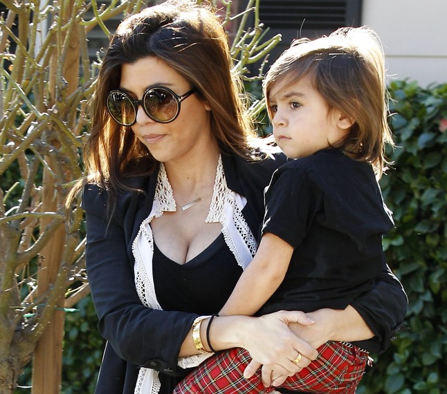 Kourtney Kardashian és fia, Mason