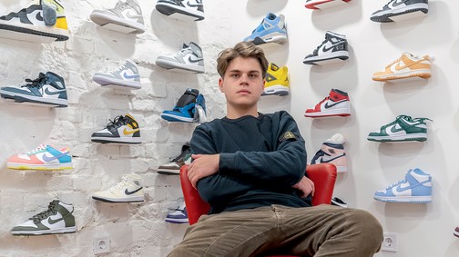 A srác, aki sneaker-birodalmat épít, és a Cápákat is lenyűgözte