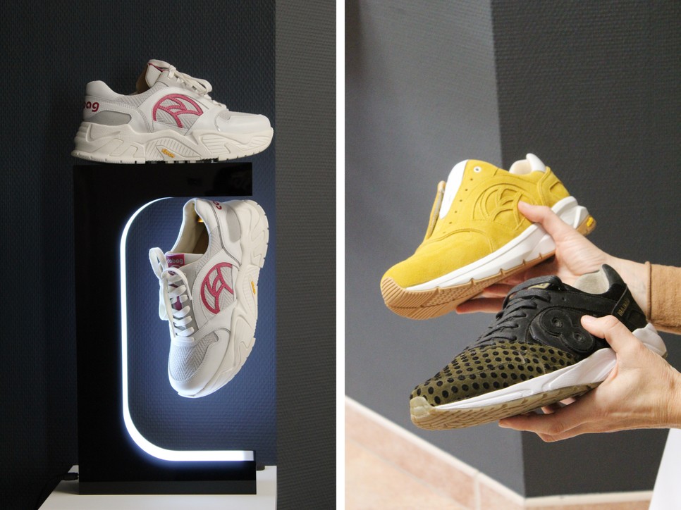 A CABAG cipők. A jobb oldali képen a generációs különbség