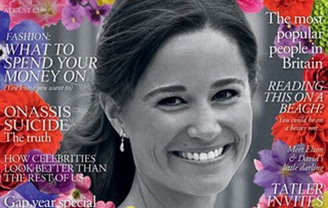 Pippa Middleton a Tatler címlapján