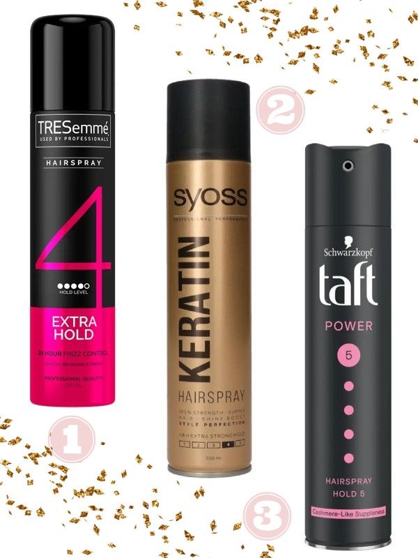 1. Extra erős tartást adó hajlakk TRESEMMÉ 2199 Ft/250 ml (8,79 Ft/1 ml) 2. Keratin Style hajlakk SYOSS 2199 Ft/300 ml (7,33 Ft/1 ml) 3. Taft Power Cashmere hajlakk SCHWARZKOPF 1699 Ft/250 ml (6,79 Ft/1 ml)