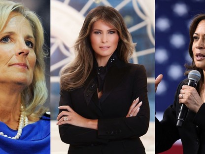 Ruhákba rejtett üzenetek:  itt a kincses térkép Kamala Harris, Dr. Jill Biden és Melania Trump szettjeihez