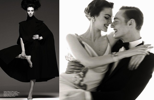 vogue, divatfotó, vittoria ceretti, steven meisel, címlap, olasz vogue, képek, fotók