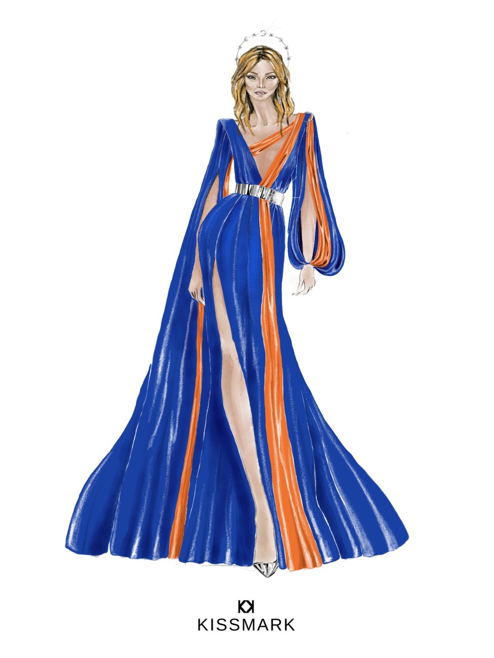 Liptai Claudia ruhájának terve a Sztárban sztár All Stars adásához, melyet Kiss Márk divattervező, stylist tervezett és kiviteleztetett