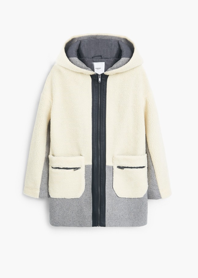 Műirha és szövet kabát MANGO 22 995 Ft