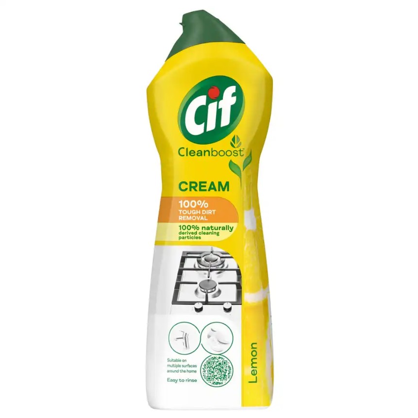 Cif Cleanboost Lemon súrolókrém - 500 ml:  25% kedvezménnyel 965 Ft