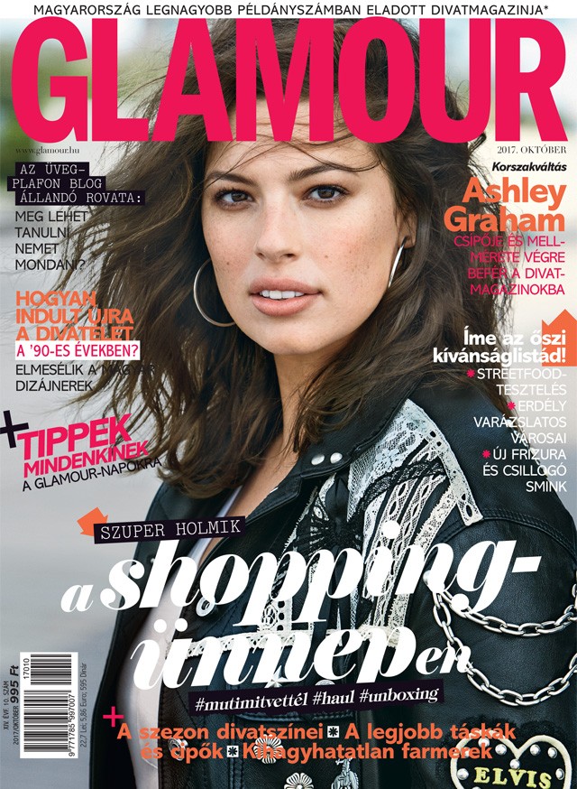 Ashley Graham a GLAMOUR októberi címlapján, 2017