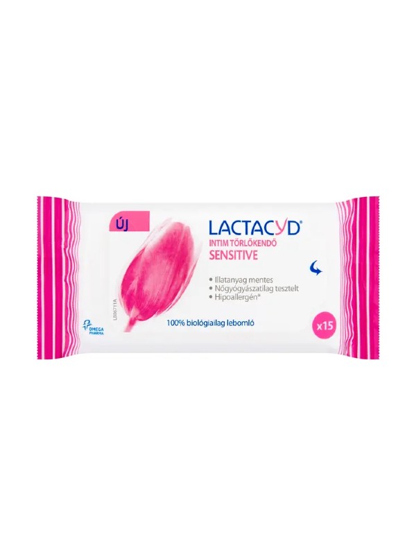 Sensitive intim törlőkendő LACTACYD 729 Ft/15 db a Rossmann üzleteiben és online, GLAMOUR kuponnal, 25% kedvezménnyel 546,75 Ft